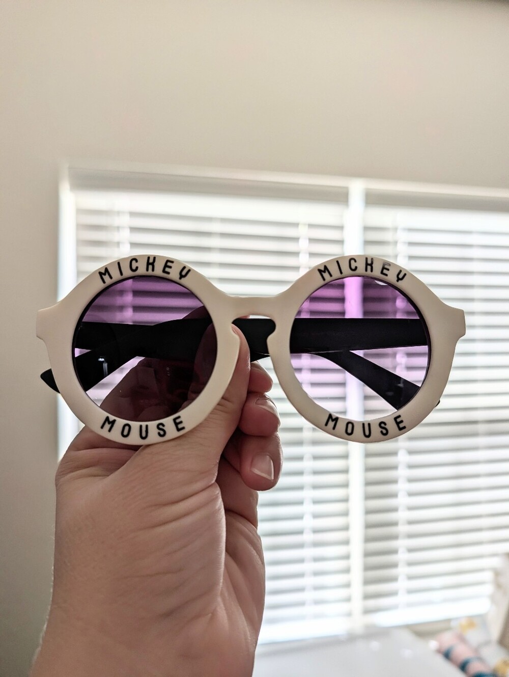 Mickey Mouse Sunglasses White Black Disney